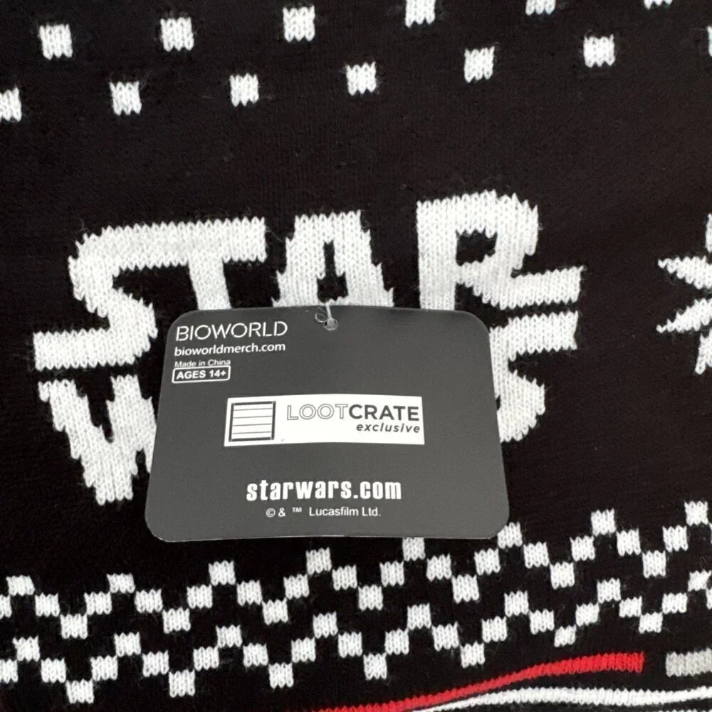 Star Wars Lucasfilm Disney Knit & Fringe Scarf